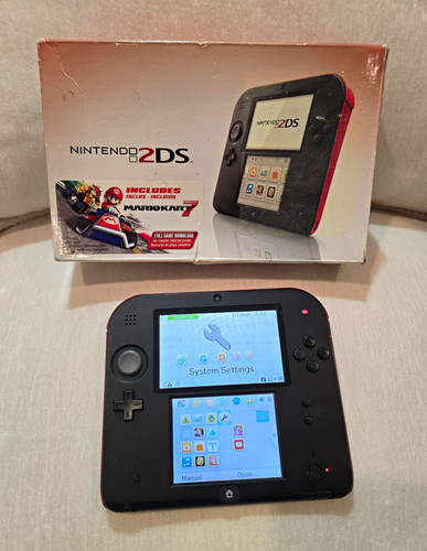 Nintendo 2ds black red - nintendo,